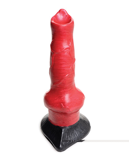 Creature Cocks Hell-Hound Canine Penis Silicone Dildo - Red/Black