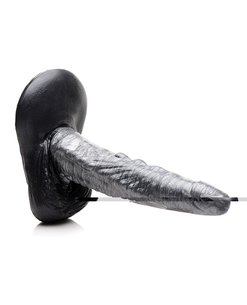 Creature Cocks The Gargoyle Rock Hard Silicone Dildo - Silver/Black