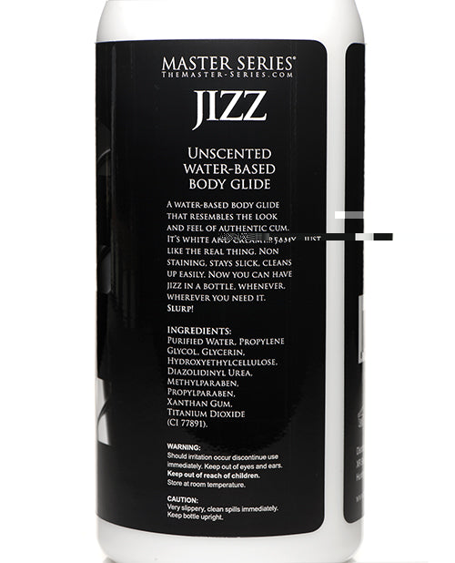 Master Series Unscented Jizz Water Based Body Glide - 34oz