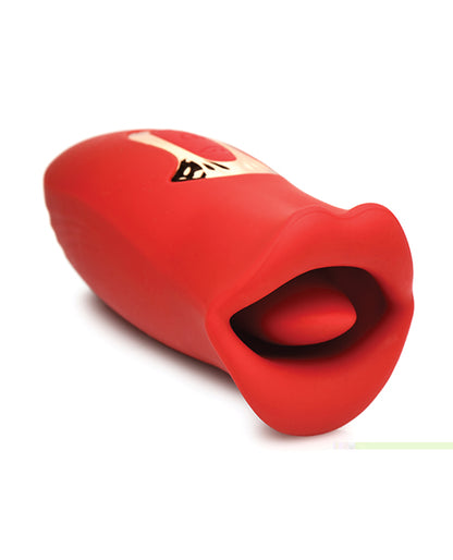 Shegasm Lickgasm Kiss + Tell Silicone Kissing & Vibrating Clitoral Stimulator - Red