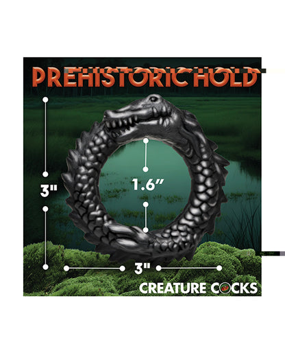 Creature Cocks Caiman Silicone Cock Ring - Black