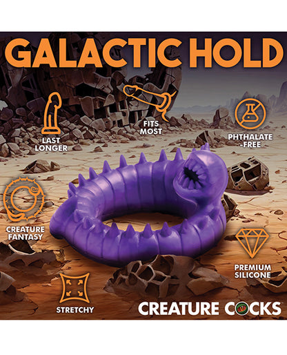 Creature Cocks Slitherine Silicone Cock Ring - Purple