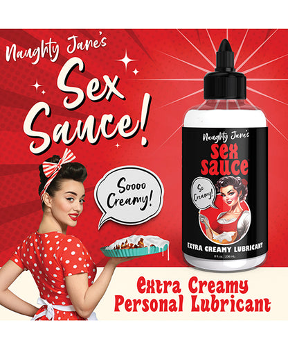 Naughty Jane's Sex Sauce Extra Creamy Lubricant - 8 oz