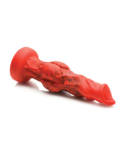 Creature Cocks Fire Hound Silicone Dildo - Small Red