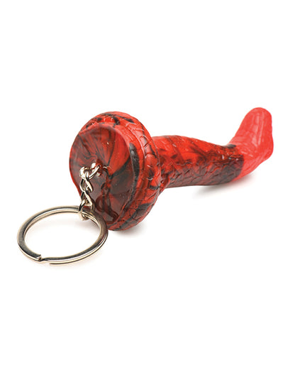 Creature Cocks King Cobra Silicone Key Chain - Black/Red