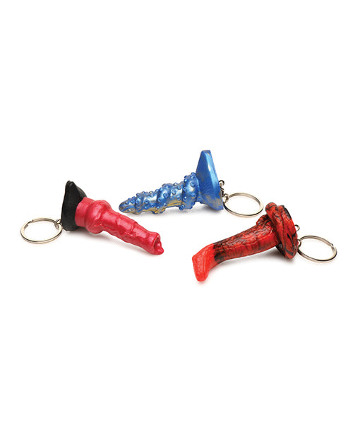 Creature Cocks Hell-Hound, Lord Kraken, & King Cobra Silicone Key Chain Set - Pack of 3 Multi Color