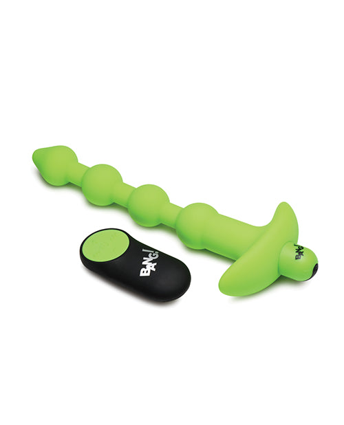 Bang! Glow in the Dark 28X Remote Controlled Anal Beads