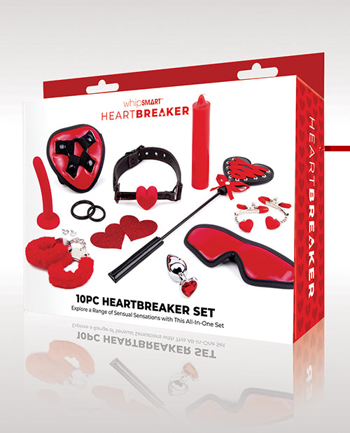 WhipSmart Heartbreaker 10 pc Set - Black/Red