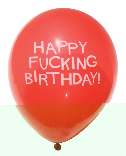 11" Happy Fucking Birthday Balloons - Bag of 8