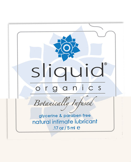 Sliquid Organics Natural Intimate Lubricant - .17 oz Pillow