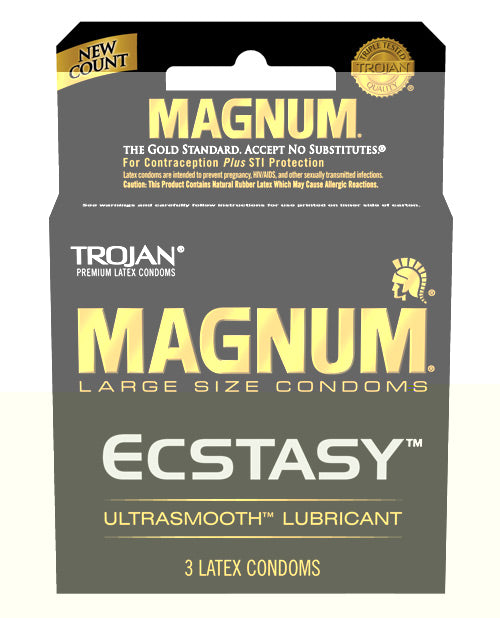 Trojan Magnum Ecstasy Condoms - Box of 3