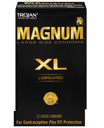 Trojan Magnum XL Lubricated Condom - Box of 12