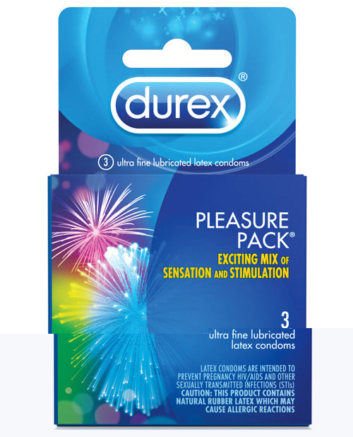 Durex Condom Pleasure Pack - Box of 3