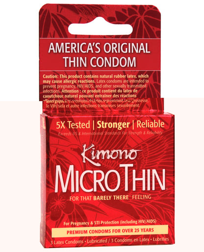 Kimono Micro Thin Condom - Box of 3