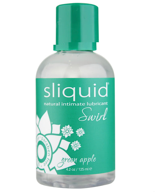 Sliquid Naturals Swirl Lubricant - 4.2 oz  Green Apple