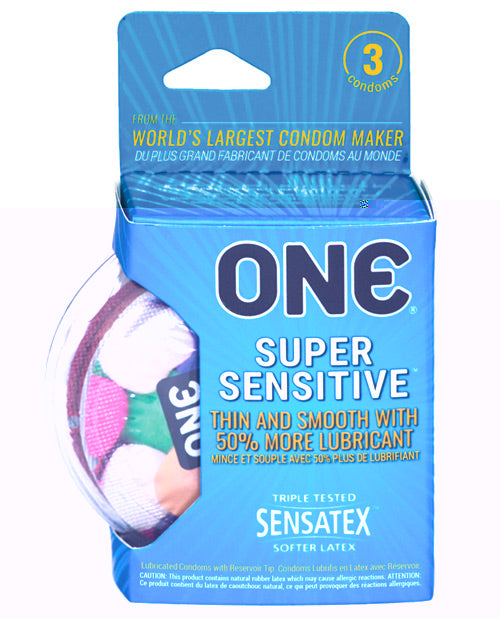 One Super Sensitive Condoms - Box of 3