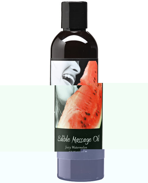 Earthly Body Edible Massage Oil - 8 oz Watermelon