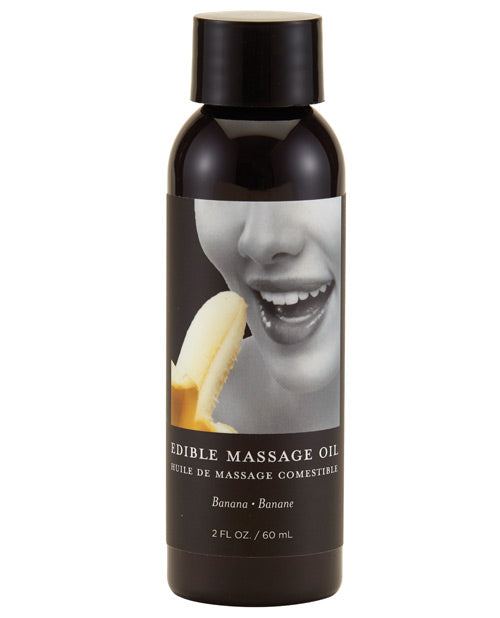 Earthly Body Edible Massage Oil - 2 oz Banana