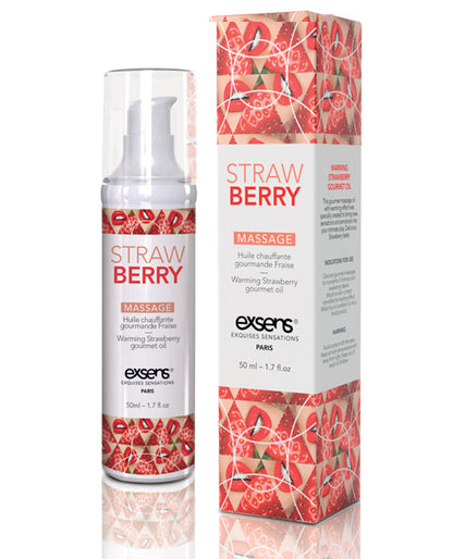 EXSENS of Paris Warming Massage Oil - Strawberry