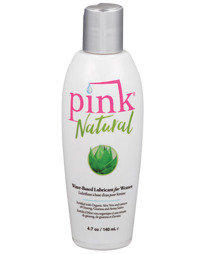 Pink Natural Water Based Lubricant For Women - 4.7 Oz