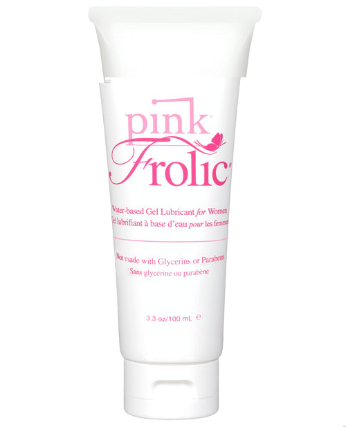 Pink Frolic Gel Lubricant - 3.3 oz Flip Top Tube