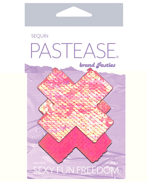 Pastease Premium Color Changing Flip Sequins Cross - Pink O/S