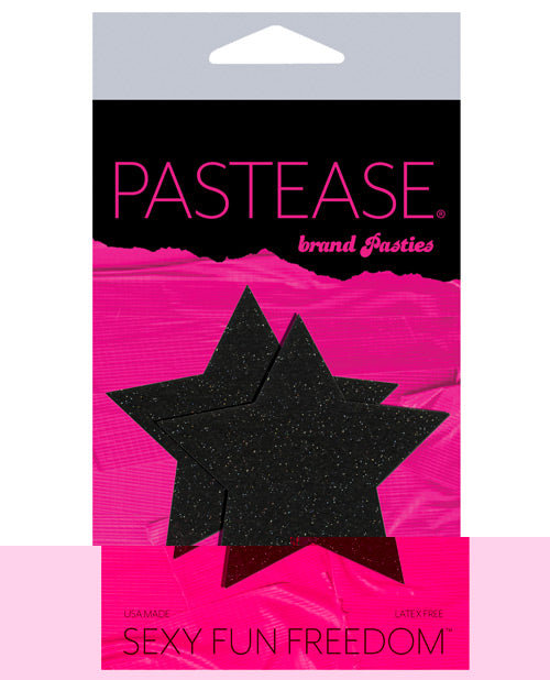 Pastease Premium Glitter Star - Black O/S