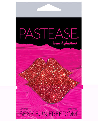 Pastease Premium Glitter Lips - Red O/S