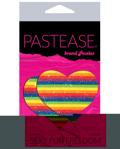 Pastease Premium Glitter Heart -Rainbow O/S