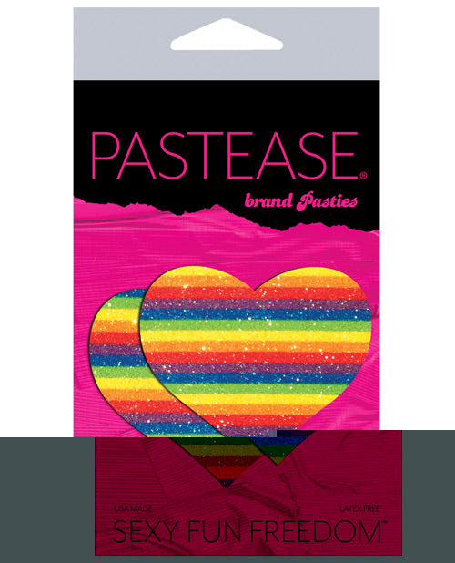 Pastease Premium Glitter Heart -Rainbow O/S