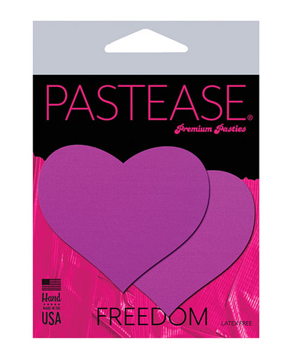 Pastease Basic Heart Black Light Reactive - Neon Purple O/S