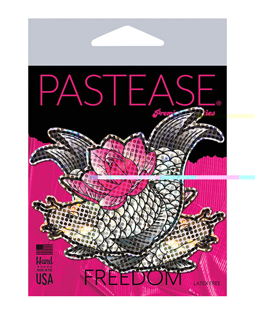 Pastease Premium Diamond Thom Disco Koi Fish & Lotus - Silver O/S