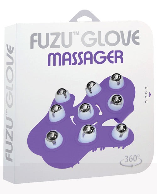 Fuzu Glove Massager - Neon Purple