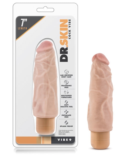 Blush Dr. Skin Vibe 7" Dong #9 - Beige