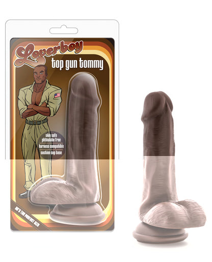 Blush Coverboy Top Gun Tommy 6" Realistic Cock - Chocolate