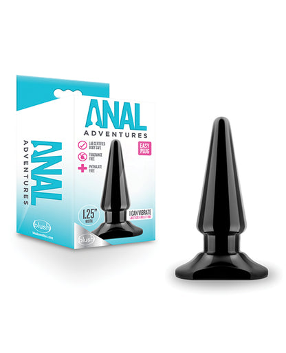 Blush Anal Adventures Easy Plug - Black