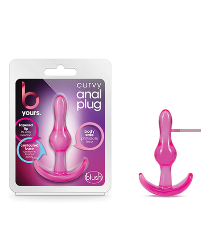 Blush B Yours Curvy Anal Plug - Pink