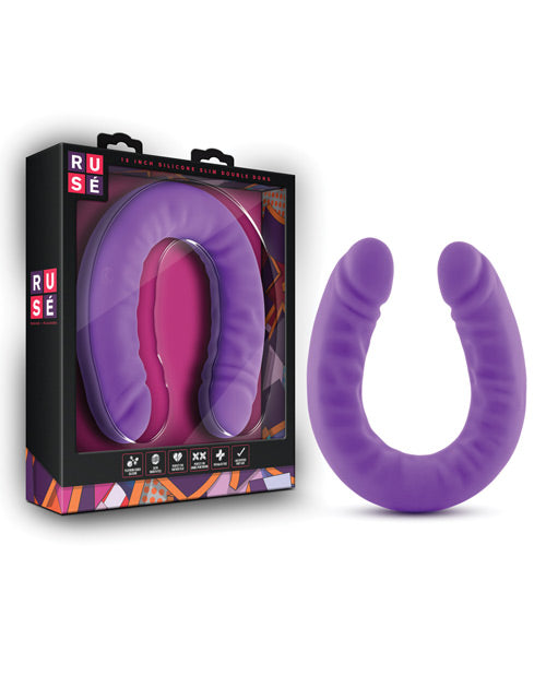 Blush Ruse 18" Slim Double Dong - Purple