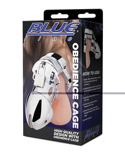 Blue Line Obedience Cage - Silver