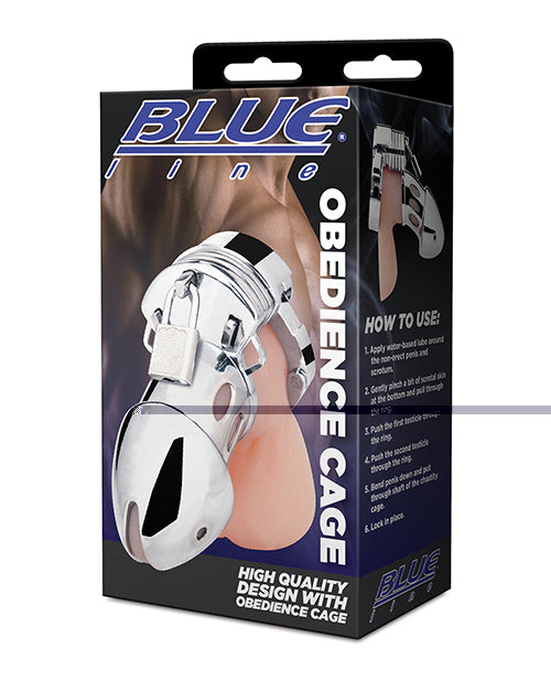 Blue Line Obedience Cage - Silver