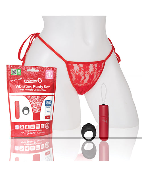 Screaming O My Secret 4T Panty Vibe w/Remote  - Red