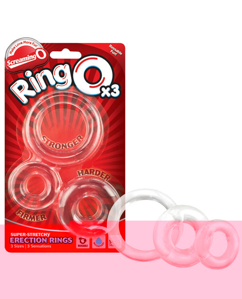 Screaming O RingO - Clear Pack of 3