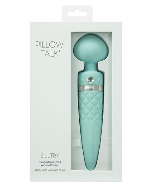 Pillow Talk Sultry Rotating Wand - Teal