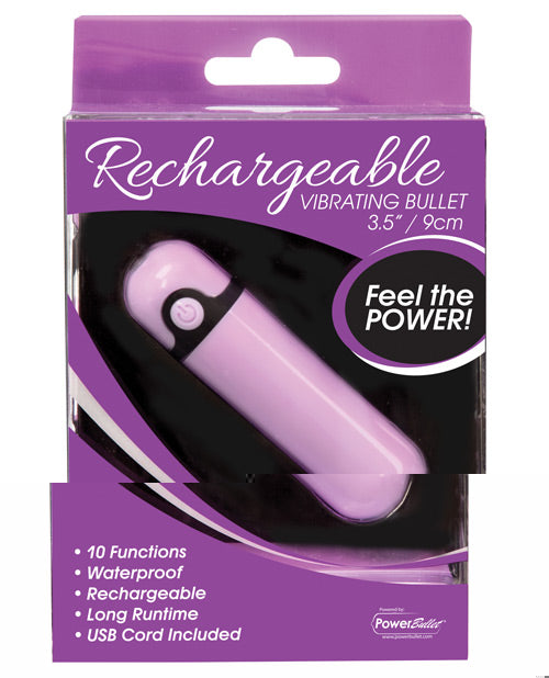 Simple & True Rechargeable Vibrating Bullet - Purple