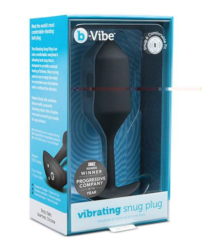 B-Vibe Vibrating Weighted Snug Plug XL - 247 g Black