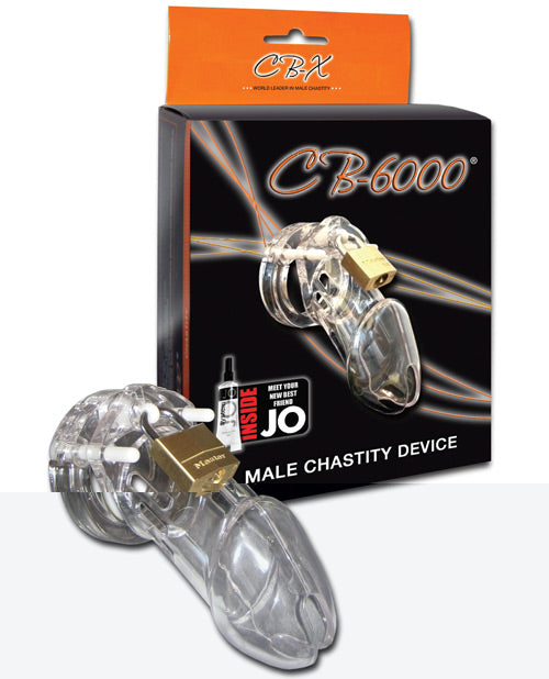 CB-6000 3 1/4" Cock Cage & Lock Set - Clear