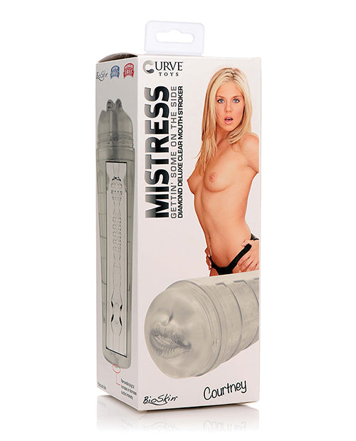 Curve Toys Mistress Courtney Diamond Deluxe Clear Mouth Stroker