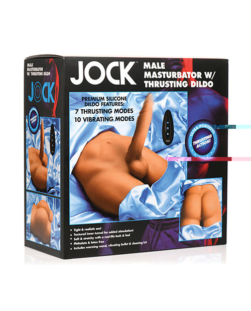 Curve Toys Jock Male Masturbator w/Thrusting Dildo