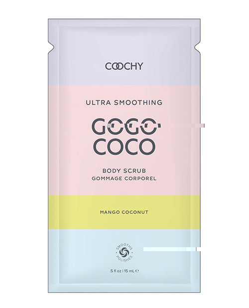 COOCHY Ultra Smoothing Body Scrub Foil - .35 oz Mango Coconut