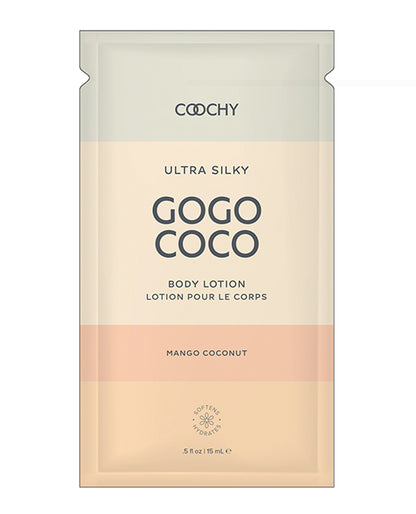 COOCHY Ultra Silky Body Lotion Foil - .35 oz Mango Coconut